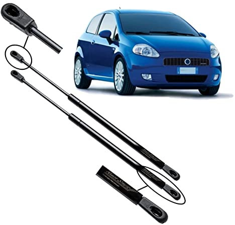 Ramor Strutz 2x Molle a Gas Compatibile con Fiat Punto Mk3 2005-2021, Grande Punto 2005-2018 199. Ammortizzatore Pistoncini Cofano Posteriore Sostituzione per 51778432 e altri.