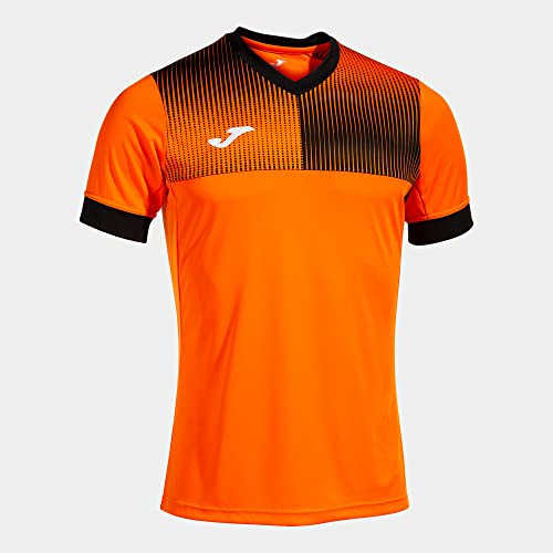 Camiseta Manga Corta Eco Supernova Naranja Negro