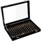 Frebeauty 15 Ganci Collana Vassoio Velluto Neckalce Organizzatore Coperchio Collana Holder Box Gioielli Organizzatore Pendenti Catene Collana Jeweley Vassoio Donne Ragazze (nero)