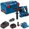 Bosch Professional 18V System GBH 18V-28 CF Marteau perforateur à batterie (3,3 J, Ø max. 28 mm, SDS plus + cylindrique, 2 batteries ProCORE x 8,0 Ah, aspiration GDE 18V-16, en L-BOXX)
