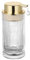 LEICURACE Distributeur de savon en mousse en verre, distributeur de mousse rechargeable avec pompe dorée, distributeur de savon en mousse pour salle de bain, cuisine, décoration moderne (type
