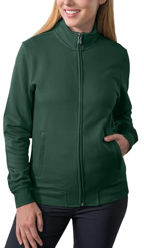 HRM Damen Premium Full-Zip Sweat Jacket I Fair Trade Damen-Sweatjacke, 360 g/m² I Aus 70% Baumwolle & 30% recyceltem Polyester