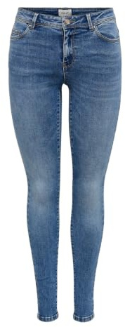 ONLY Female Skinny Jeans ONLWAUW Mittlere Taille Skinny Fit Jeans | Skinny fit jeans