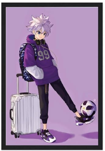 VerimP Killua Zoldyck Poster, Vintage-Kunst-Poster, Wandkunst, Dekoration, Leinwandposter und Drucke, Wandposter für Zimmer, ästhetisch, 20 x 30 cm