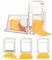 PEKJDS 4 in 1 Käseschneider, Butter Slicer Aufbewahrungsbox, Käsereibe mit Griff, Käseschneider 4-in-1,Käseschneider geschnitten in Shreds Schneidewerkzeug, Home Käseschneider