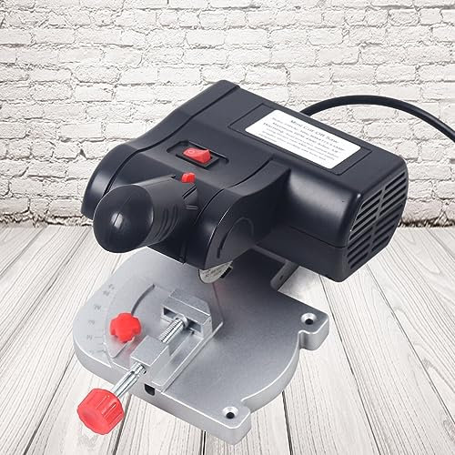 Mini sega troncatrice in acciaio, lama per sega circolare, 0°-45° regolabile, in acciaio, per legno, metallo, 4500 giri/min