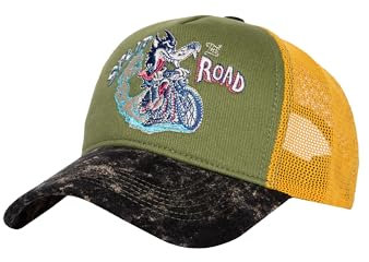 King Kerosin Split The Road Vintage Trucker Unisex Cap grün/schwarz