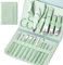 START MAKERS Maniküre Set, 16 in 1 Nagelschere Set, Nagelpflegeset Professionelle Nagelset, Alltäglich Nägel Set, Nageletui Damen mit Tragbarem, Nagelset Maniküre Für Reise, Zuhause (Grün)