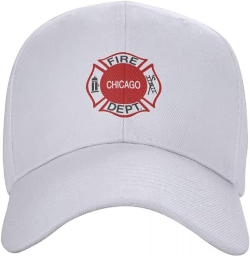 Baseballkappe Snapback Sonnenhut Logo CFD Chicago Fire Departmentback The Red Bleached Valentinstag Cap Baseball Cap Golf Man Hut Damen Hip Hop Geburtstagsgeschenk