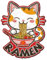 GLOBLELAND Ramen Nudel Vintage Metallblechschild Retro Katze Isst Essen Plakette Poster Metallwand Dekorative Blechschilder Für Zuhause Cafés Bars Geschäfte Restaurants