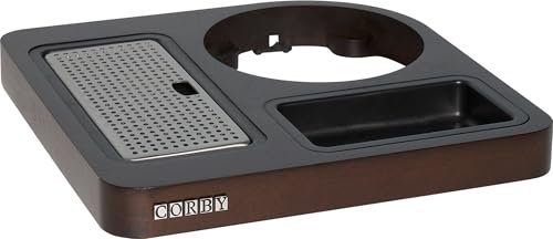 Corby Canterbury Compact Welcome Tray in Dark Wood