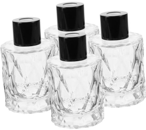 Alipis 4pezzi Bottiglie Per Contenitori Eleganti Per Profumo Design Vintage Per Diffusori Casa Per Decorazioni e Regali Speciali