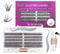Ocean Pearl Cluster Lashes Kit 120PCS Individual Eyelashes 12-20mm DIY Lash Extension Kit Natural Lash Clusters Fluffy Eyelash Clusters with Bond and Glue Lash Tweezers-DM01