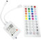 iNextStation 44 Tasten IR-Fernbedienung RGB Led Controller mit APP-Steuerung, Musiksynchronisation und Timer, DC 5-24V Bluetooth RGB 4-Pin Controller für 2835 5050 RGB LED Strip Lights