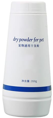 Gel douche pour chien | Shampooing pour chiens 350 g – Poudre de nettoyage à sec pour animaux de compagnie, fournitures de bain pour hamsters, chats, lapins, poils longs, usage quotidien, voyage
