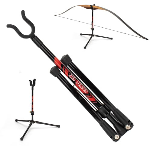 Archery Bow Stand, Foldable Pure Carbon Bow Holder for Recurve Bow Longbow Takedown Bow