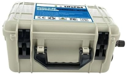Batterie lithium-fer-phosphate 12 V 100-500 Ah, 1280 Wh, Bluetooth BMS, for moteur de bateau de pêche, plus de 6000 cycles(12.8V 500Ah Non Bluetooth version)