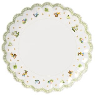 Villeroy & Boch - Easter Delight Frühstücksteller Grün, Kleiner Teller Ostern, Oster Dessertteller Keramik, Oster Geschirr, Premium Porzellan