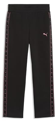 PUMA Mädchen Essentials Tape High-Waist Relaxed Jogginghose 164, Black Tape