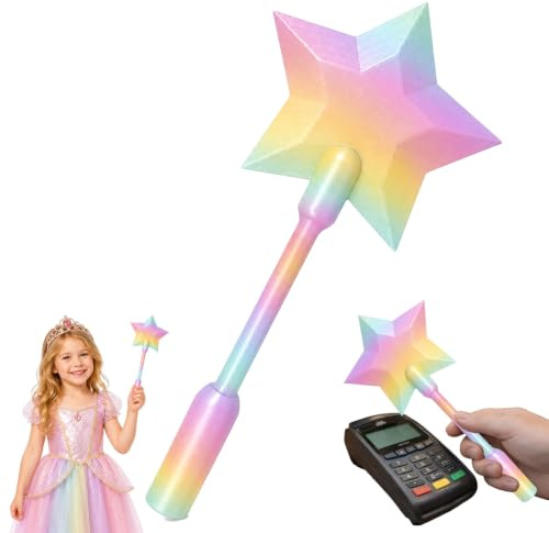 TEHJAM 1pcs Bacchetta Magica Carta Di Credito Contactless,Pagamenti Rapidi,Bacchetta Magica Bancomat a Stella,Porta Carta,Regalo Originale Per Feste e Cosplay