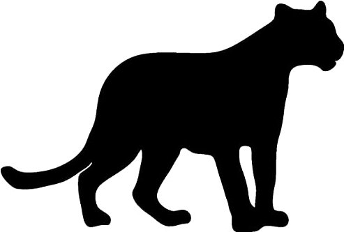 Samunshi® Panther Tier Aufkleber Autoaufkleber Sticker für Auto Motorrad Wohnmobil Scheiben in 8 Größen und 25 Farben (10x6,7cm schwarz)