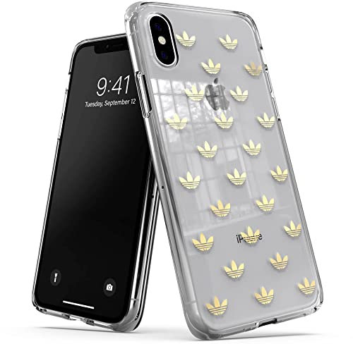 adidas Originals Trefoil Clear Case Gold für das iPhone X/Xs
