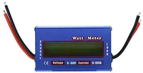 Fafeicy DC60V / 100A RC Wattmeter, Power Analyzer, mit digitale LCD-Bildschirm, für Spannung (V), Strom (A), Leistung (W), Ladung (Ah), Energie (Wh)