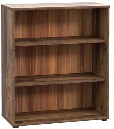 FORTE TEMPRA 2 Regal mit 2 Einlegeböden, Holzwerkstoff, Old – Wood Vintage Dekor, (B x H x T) 73,7 x 85,5 x 34,8 cm