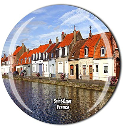 Saint-Omer Frankreich Kühlschrankmagnet Kristall Touristen Souvenir Geschenkkollektion Kühlschrank Magnet Aufkleber