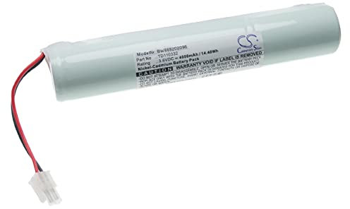 vhbw Akku kompatibel mit Schneider OVA51028E, OVA 329042820, OVA 58911, OVA43064 Fluchtweg, Notfallbeleuchtung (4000mAh, 3,6V, NiCd)