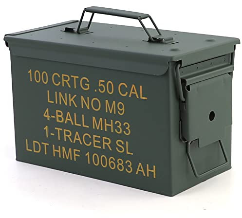 Munitionskiste Ammo Box Metallkiste Transport Metallbox 305x155x190mm grün
