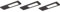 Unterbauleuchte Vega D-Motion 3er Set schwarz