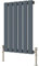 Radbliss Horizontal Flat Panel Radiator 600x408mm Anthracite Matt Grey Single Design Small RAD Central Heating