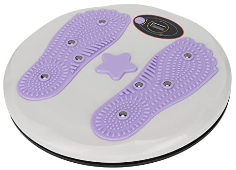 FOLOSAFENAR Taillen-Drehscheibe, Zählfunktion, Fußmassage, tragbare Bauch-Drehplatte zur Gewichtsreduktion für Fitness