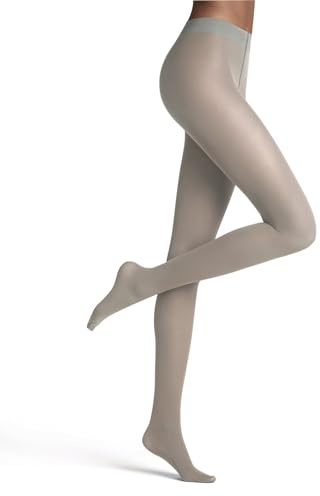 FALKE Women's Matt Deluxe 30 DEN W TI Sheer Plain 1 Pair Tights, Grey (Arctic Grey 3173), S-M