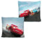 JACK Renforcé Kissen 40x40cm inkl. Füllung Dekokissen Cars Rennauto Disney Grau Blau Rot