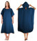 KUOGAS Badeponcho Damen& Herren,Poncho Handtuch, Mikrofaser-Surf Poncho, Badeponcho Handtuch, aus Mikrofaser auch als Umkleidehilfe Strand (Dunkelblau, L)