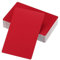PATIKIL 300 Pack Metall Visitenkarten Leer 0.45mm Dick 3.4x2.1 Aluminum Laser Gravur Druckbare Namenskarte für Benutzerdefinierte Heimwerker Rot