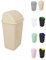 JARDIN202 - Cubo de Basura con Tapadera Basculante - 30/50 Litros - Ideal para Hogar y Oficina | 30 L (Beige)