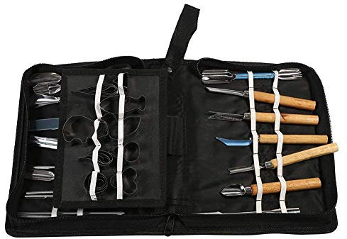 Kulinarische Portable Gr??e Werkzeug Set Obst Pflanzen Obst Garnison von Lebensmitteln Peeling Gr??e Werkzeug Kit mit Tasche, 46pcs