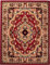Carpeto Orientteppich Teppich Rot 160 x 220 cm Medaillon Muster Kurzflor Verona Kollektion