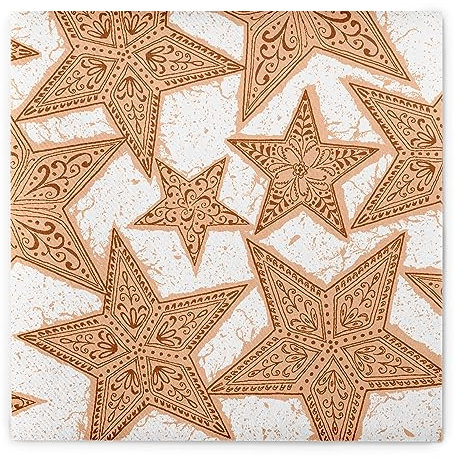 Sovie HORECA Weihnachtsserviette GITTE (Zimt) aus Linclass® Airlaid, Serviette stoffähnlich, ideal für die Adventszeit & Weihnachten, 40x40cm, 50 Stück
