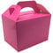 Lotus 20 x Children/Kids Plain Coloured Party Boxes Carry Food Meal Fun Picnic Birthday Wedding Favour/Baby Shower Party Halloween Trick or Treat Box Loot Bag (Neon Pink)
