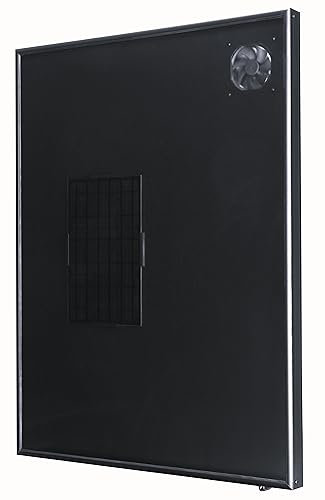 Calentador de aire solar Calefacción Aire acondicionado Ventilador de escape Panel Deshumidificador Bomba calor Ventilación pequeña Taller verano casa de vacaciones jardín Habitación Chalets OS32