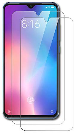 AICEK [2-Pack Protector de Pantalla Xiaomi Mi 9, Cristal Templado para Xiaomi 9 Vidrio Templado Xiaomi Mi 9 Cristal Screen Protector (6,39 Pulgadas)
