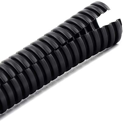 ZhiYo 3er Set Kabelschlauch geschlitzt | je 4m Ø 6mm / 9mm / 12mm | Flexrohr für Kfz-Kabelmanagement | Split Conduit Wellrohr Kabelschutz | Conduit Flexible Abdeckung