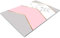 Glass Chopping Board - Non Slip Worktop Savers for Kitchens | Small Grey Pink Marble Effect Cutting Boards