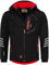 Arctic Seven Herren Softshell Jacke Funktionsjacke Outdoor Regenjacke Atmungsaktiv Fleece Innenfutter AS301 [AS-301-Schwarz-Rot-Gr.XL]