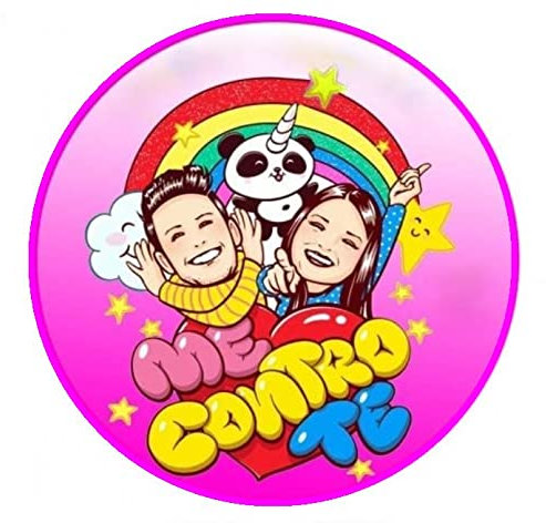 PARTYLANDIA, Cialda in Ostia per Decorazione Torte a Tema Youtubers, Me Contro Te, Cake Design, Commestibile, Senza Glutine
