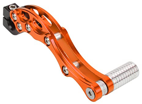 Kickstarter Hebel Pedal, Kickstarter Starthebel, Motorrad Starthilfe Hochfeste Aluminiumlegierung Kick Start Pedal Kickstarter Ersatz Universelles Zubehör für Motorrad Roller(Orange)